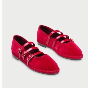 Red Flabelus Mary Jane Flat!